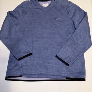 Attack Life by Greg Norman Textured Blue Sweater